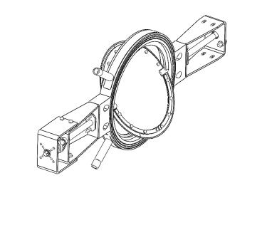 Gas damper valve wafer medium temperature tight